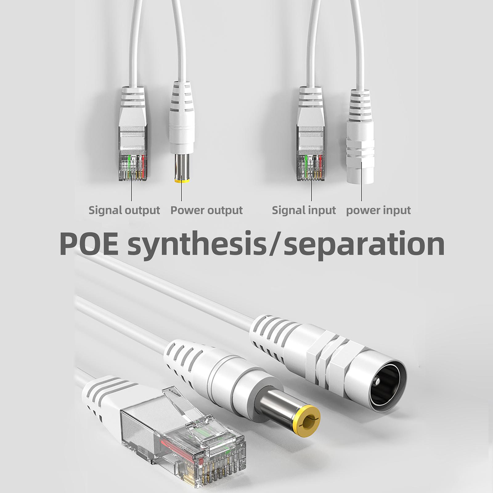 Passive PoE Injector and Splitter for Surveillances Camera Stable Transmission Use with Security Camera Wireless Access різнокольоровий
Passive PoE Injector and Splitter for Surveillances Camera Stable Transmission Use with Security Camera Wireless Access різнокольоровий