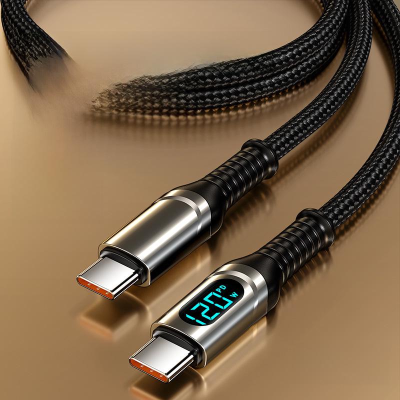 PD120W сверхбыстрый кабель для зарядки Type-C для Apple 12/13/15, Huawei, Honor, Xiaomi Apple 15 Series 1m with Smart Display чёрный
PD120W сверхбыстрый кабель для зарядки Type-C для Apple 12/13/15, Huawei, Honor, Xiaomi Apple 15 Series 1m with Smart Display чёрный