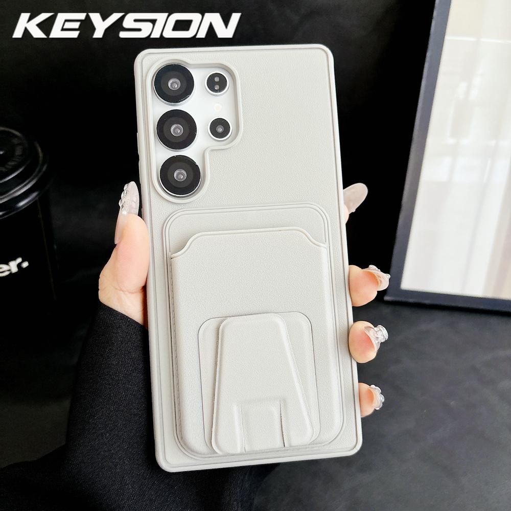 KEYSION Card Slot Holder Bag Phone Case for Samsung Galaxy S23 S24 S25 Ultra 5G S23+ S25 FE Upright Kickstand Shockproof Cover for Galaxy S23 FE сірий
KEYSION Card Slot Holder Bag Phone Case for Samsung Galaxy S23 S24 S25 Ultra 5G S23+ S25 FE Upright Kickstand Shockproof Cover for Galaxy S23 FE сірий