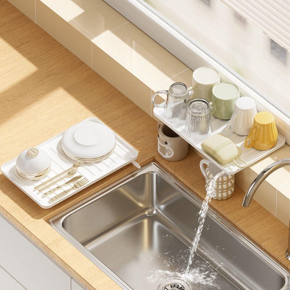 Large Size Kitchen Storage Rack Plastic Self-draining Sink Shelf Soap Basket Bowls/Chopsticks
Large Size Kitchen Storage Rack Plastic Self-draining Sink Shelf Soap Basket Bowls/Chopsticks