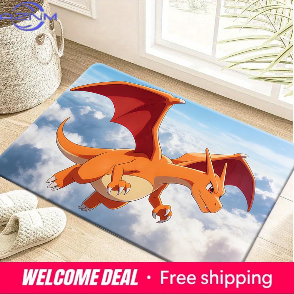 Pokemon Charizard Flying Print Non-slip Doormat, Soft Absorbent Floor Rug for Home Decor 40cm x 60cm
Pokemon Charizard Flying Print Non-slip Doormat, Soft Absorbent Floor Rug for Home Decor 40cm x 60cm