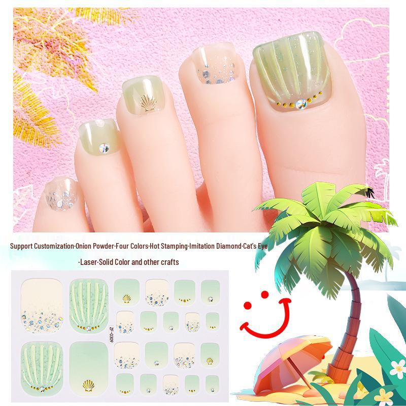 Waterproof Cartoon Toenail Stickers with Glitter for Kids & Pregnant Women—Summer Imitation Diamond Nail Art
Waterproof Cartoon Toenail Stickers with Glitter for Kids & Pregnant Women—Summer Imitation Diamond Nail Art