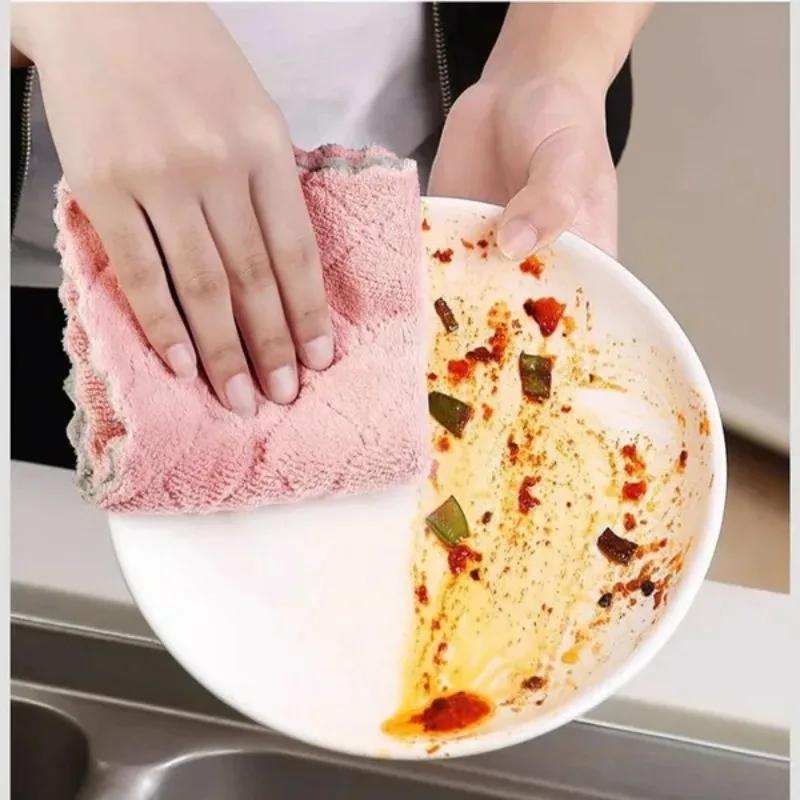 20/1pcs Double-layer Microfiber Towel Super Absorbent Coral Fleece Cleaning Cloths Kitchen Non-stick Oil Dishcloths Scouring Rag 1PCS
20/1pcs Double-layer Microfiber Towel Super Absorbent Coral Fleece Cleaning Cloths Kitchen Non-stick Oil Dishcloths Scouring Rag 1PCS