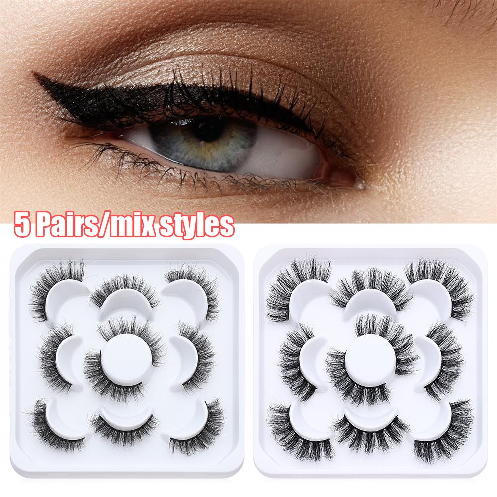 5 Pairs Messy Wispy Fluffy Fake Lashes 3D Mink Hair Natural Long False eyelashes Mixed Style
5 Pairs Messy Wispy Fluffy Fake Lashes 3D Mink Hair Natural Long False eyelashes Mixed Style