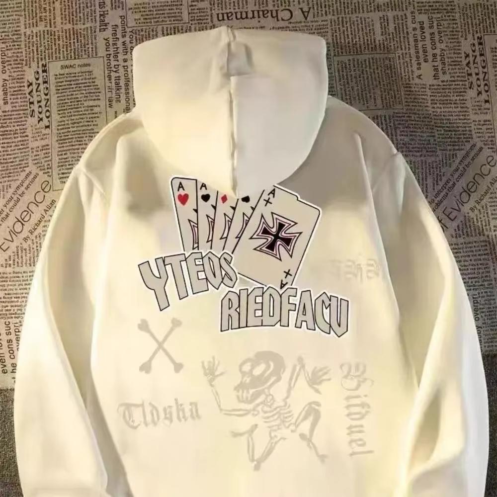 American Retro Hiphop Men Skull Playing Card Sweatshirt Men and Women Autumn and Winter Trendy Oversize Velvet Hoodie Harajuku 3XL
American Retro Hiphop Men Skull Playing Card Sweatshirt Men and Women Autumn and Winter Trendy Oversize Velvet Hoodie Harajuku 3XL