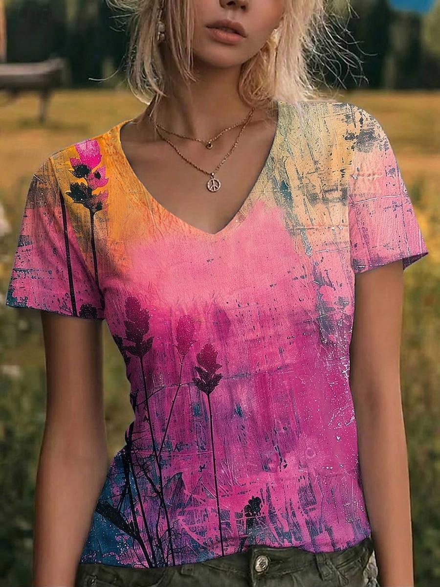 Women s T Shirt Print Graphic Abstract Vintage Stylish Classic Short Sleeve V Neck Regular Tops Casual Daily Going out Pink Green Summer Spring 2XL
Women s T Shirt Print Graphic Abstract Vintage Stylish Classic Short Sleeve V Neck Regular Tops Casual Daily Going out Pink Green Summer Spring 2XL