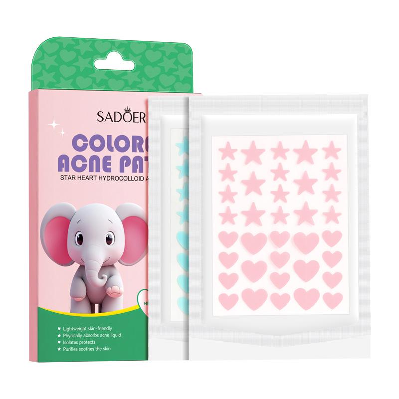 Звездообразный гидроколлоидный пластырь от акне, противовоспалительный и антибактериальный.
Звездообразный гидроколлоидный пластырь от акне, противовоспалительный и антибактериальный.