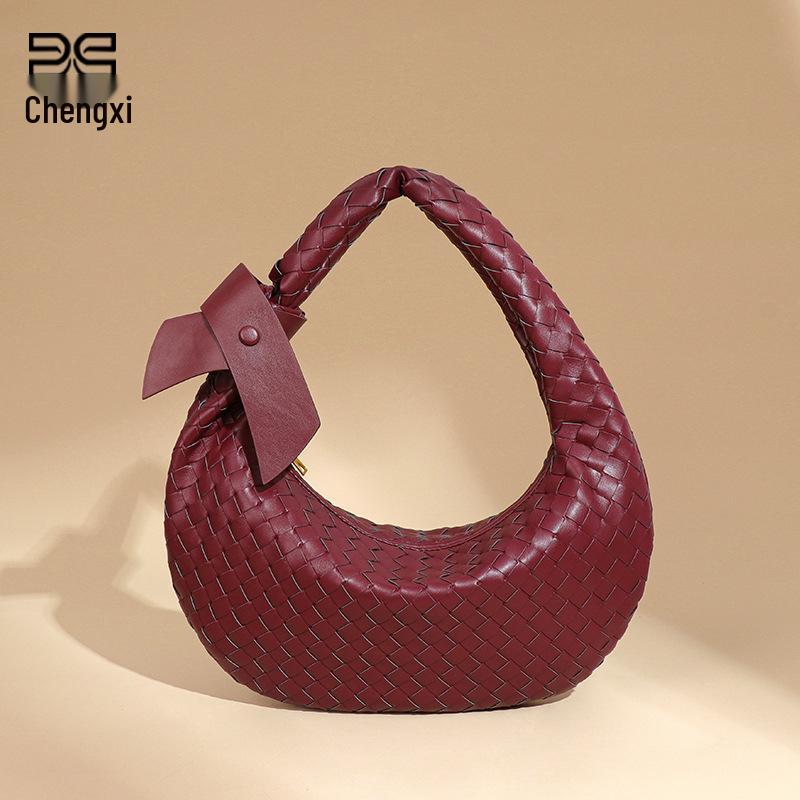 Large Capacity Woven Crescent Dumpling Shoulder Bag - Trendy Lazy Style Fashion Handbag
Large Capacity Woven Crescent Dumpling Shoulder Bag - Trendy Lazy Style Fashion Handbag