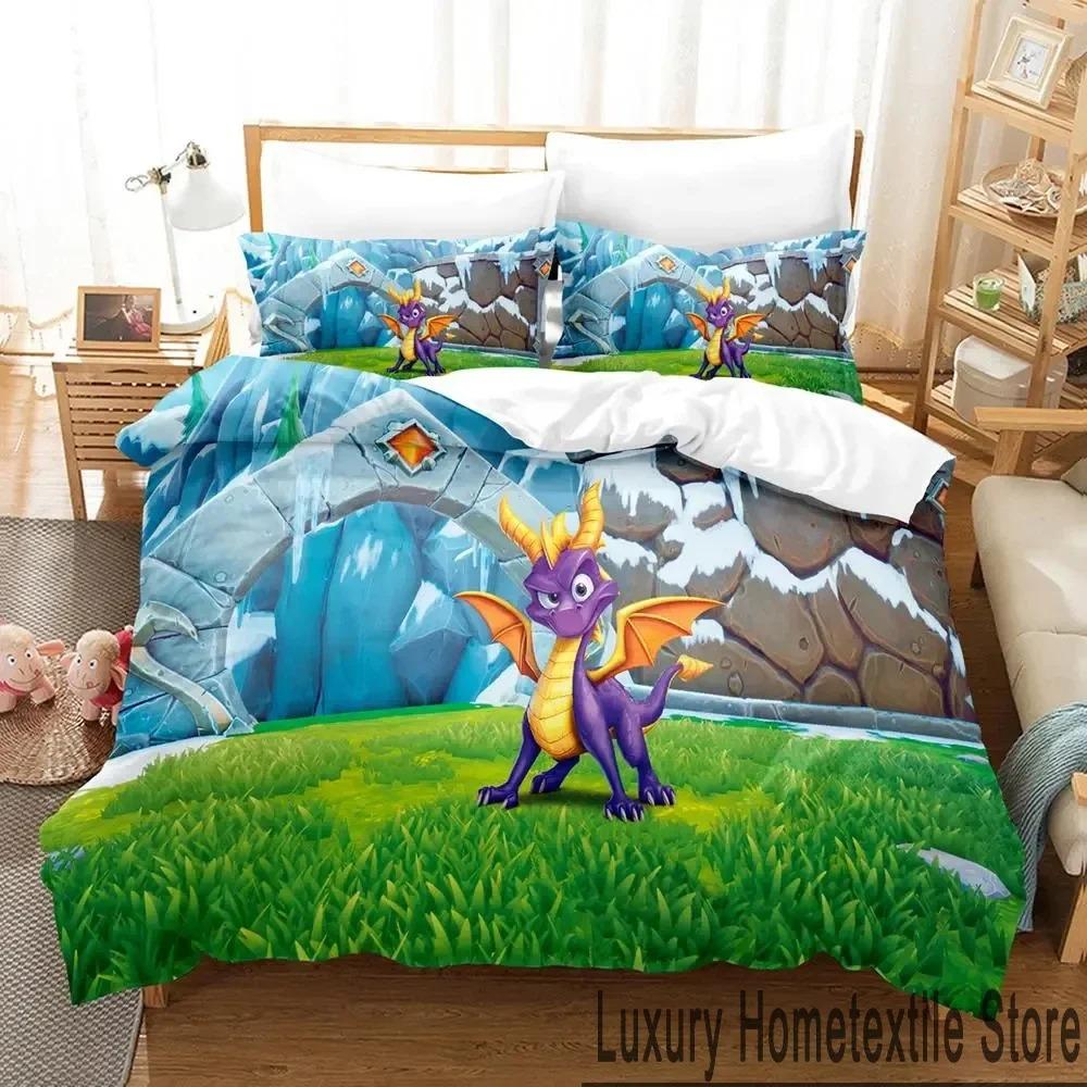 Cartoon Spyro Reignited Trilogy Bedding Set Duvet Cover Bed Set Quilt Cover Pillowcase Comforter king Queen Size Boys Adult AU Single 140x210cm
Cartoon Spyro Reignited Trilogy Bedding Set Duvet Cover Bed Set Quilt Cover Pillowcase Comforter king Queen Size Boys Adult AU Single 140x210cm