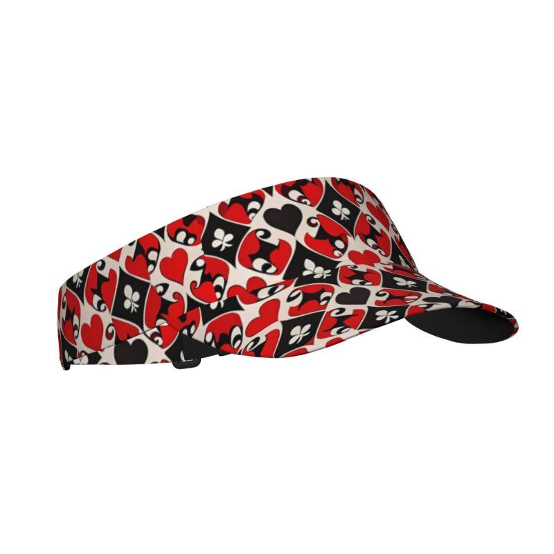 Poker Red Black Alice in Wonderland Sun Visor Hats Packable Cooling Empty Top Visor Hat for Beach Sports Golf Tennis Running
Poker Red Black Alice in Wonderland Sun Visor Hats Packable Cooling Empty Top Visor Hat for Beach Sports Golf Tennis Running