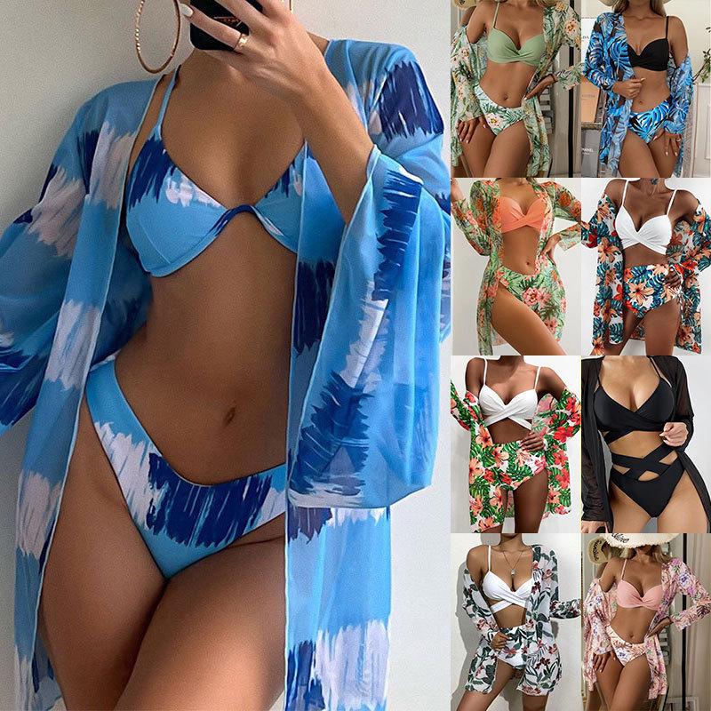 European & American Print Mesh Cover-Up Bikini Swimsuit - Women s Underwire 3-Piece Extra Large
European & American Print Mesh Cover-Up Bikini Swimsuit - Women s Underwire 3-Piece Extra Large