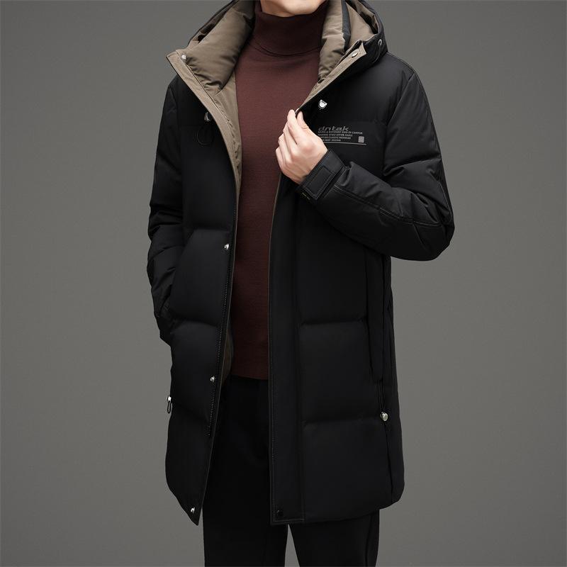 Зимняя новая мужская куртка-пуховик средней и длинной длины, утепленная, теплая и морозостойкая, с капюшоном, для среднего возраста и молодежи, мода 4XL чёрный
Зимняя новая мужская куртка-пуховик средней и длинной длины, утепленная, теплая и морозостойкая, с капюшоном, для среднего возраста и молодежи, мода 4XL чёрный