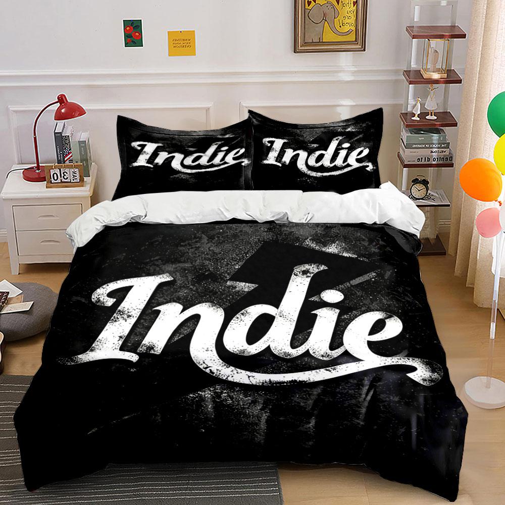 Indie text with lightning. Bedding sets Duvet cover sets Duvet covers Pillowcases(1 * Duvet Cover 2 * Pillowcases, without duvet insert) 135x200cm
Indie text with lightning. Bedding sets Duvet cover sets Duvet covers Pillowcases(1 * Duvet Cover 2 * Pillowcases, without duvet insert) 135x200cm