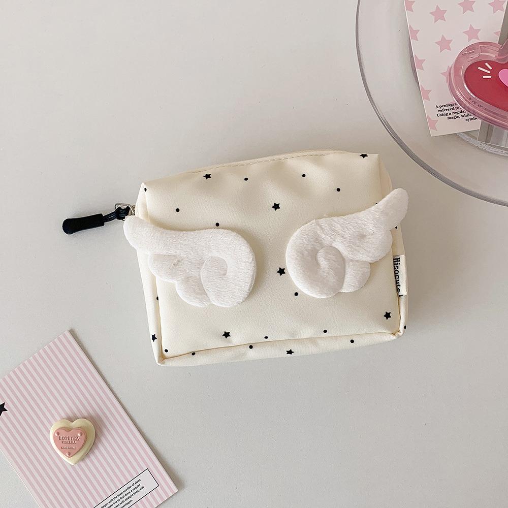 New Wings Coin Purses Mini Polka Dot Makeup Bag Large Capacity Multifunctional Storage Bag for Women Girls бежевий
New Wings Coin Purses Mini Polka Dot Makeup Bag Large Capacity Multifunctional Storage Bag for Women Girls бежевий