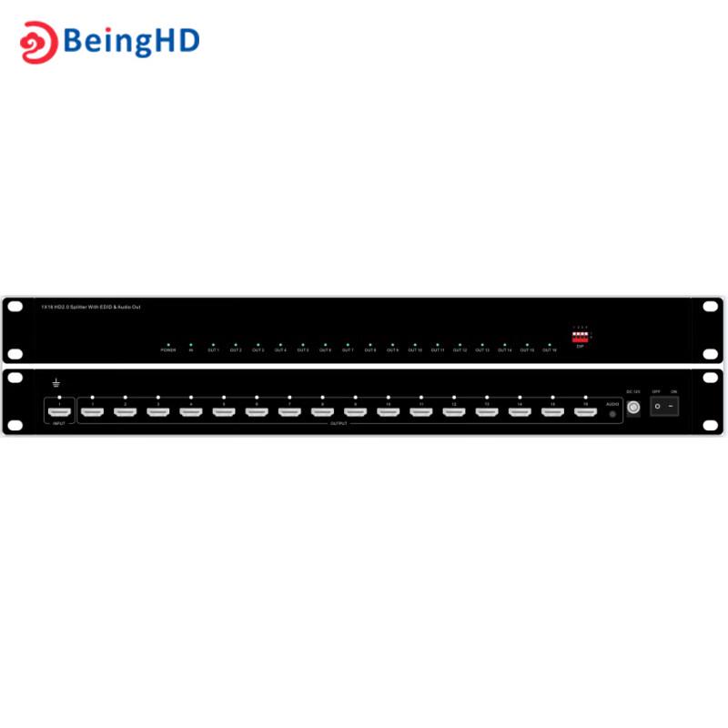 BEINGHD SPL-4K60-0116AE 1x16 4K HDMI Splitter (CN version)
BEINGHD SPL-4K60-0116AE 1x16 4K HDMI Splitter (CN version)