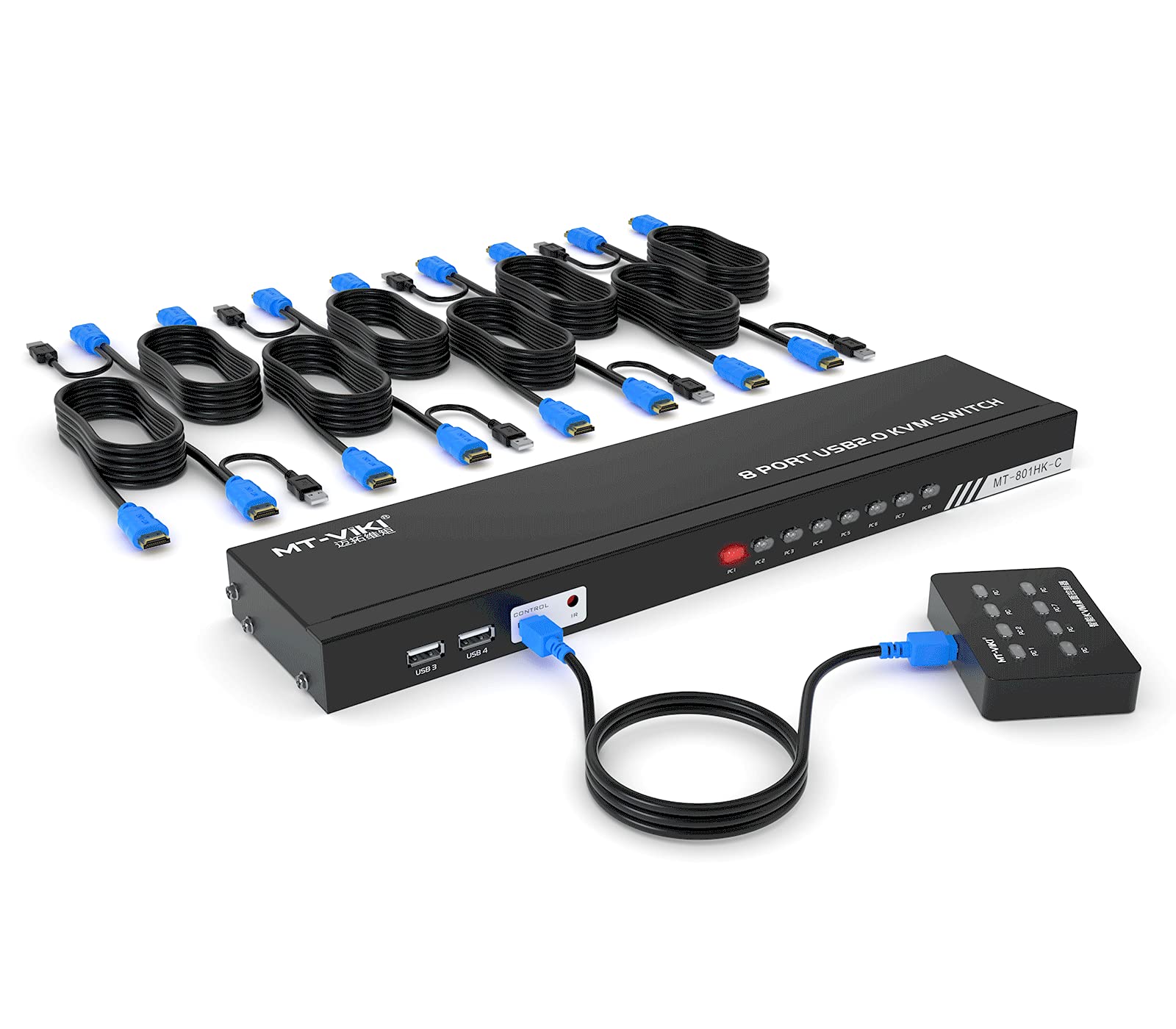 KVM-переключатель HDMI 8 портов KVM USB-переключатель 8 входов 1 HDMI KVM-переключатель 4K 30 Гц Компьютерный переключатель USB-переключатель Без блока питания Драйвер не требуется Кабель чёрный
KVM-переключатель HDMI 8 портов KVM USB-переключатель 8 входов 1 HDMI KVM-переключатель 4K 30 Гц Компьютерный переключатель USB-переключатель Без блока питания Драйвер не требуется Кабель чёрный