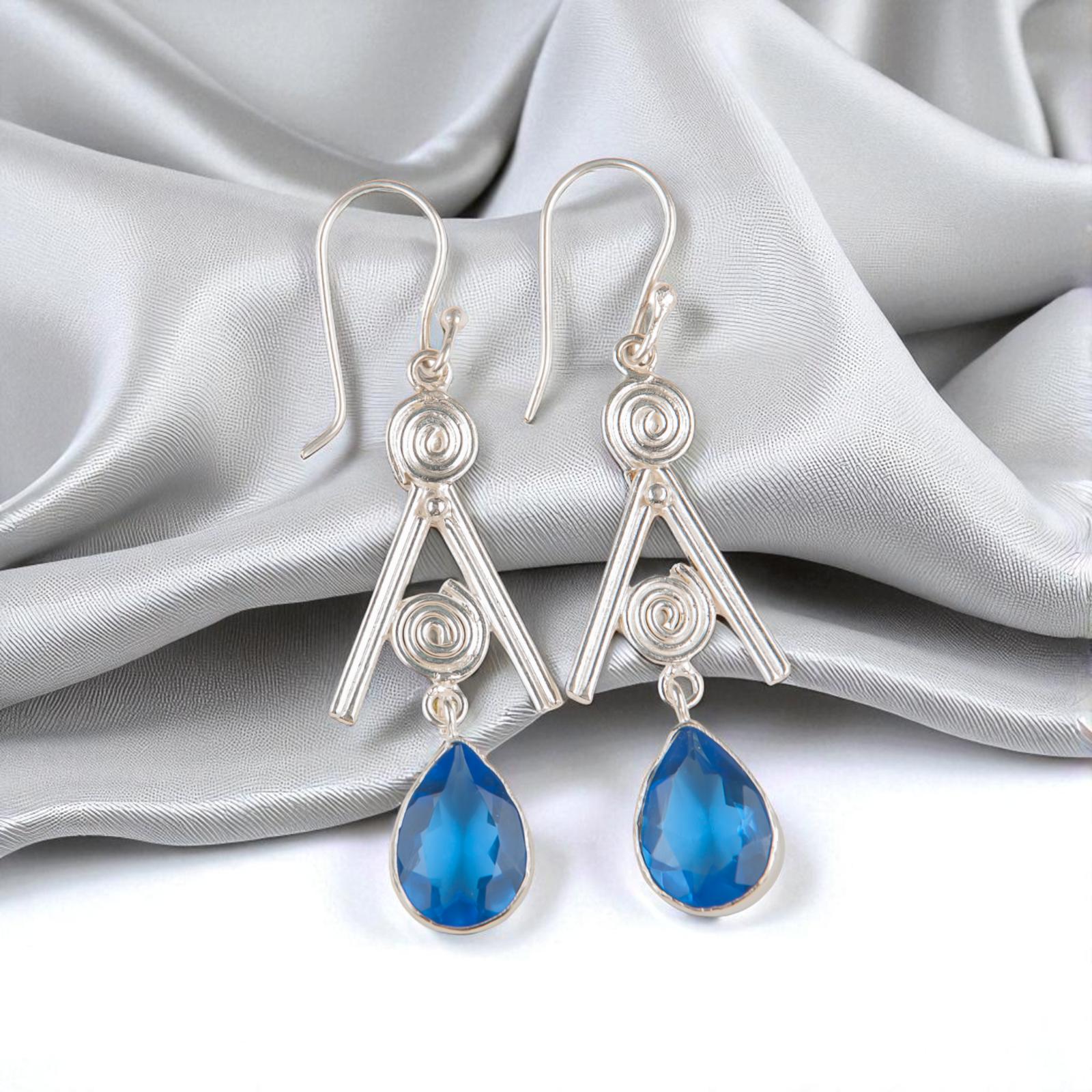 Rare Tanzanite Gemstone 925 Sterling Silver Jewelry Handmade Hook Earrings 2.4 EE-86-6
Rare Tanzanite Gemstone 925 Sterling Silver Jewelry Handmade Hook Earrings 2.4 EE-86-6