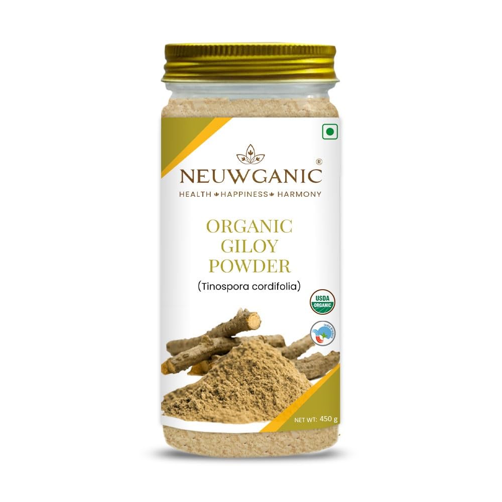 Neuwganic Organic Giloy Powder India Organic & Usda Organic Certified | 450gm 0.9lbs
Neuwganic Organic Giloy Powder India Organic & Usda Organic Certified | 450gm 0.9lbs