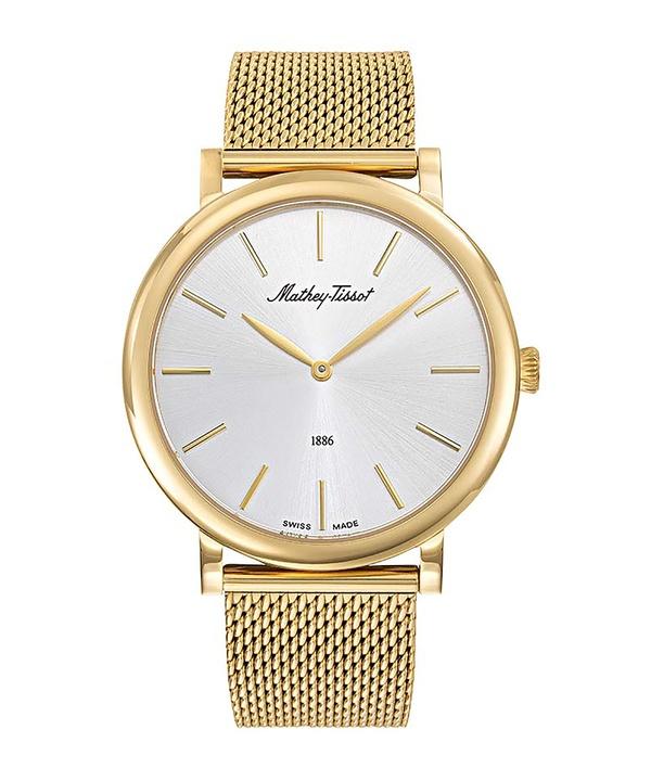 Мужские кварцевые часы Mathey-Tissot Monsoon золотистого оттенка из нержавеющей стали с серебристым циферблатом H7916PYS серебряный
Мужские кварцевые часы Mathey-Tissot Monsoon золотистого оттенка из нержавеющей стали с серебристым циферблатом H7916PYS серебряный