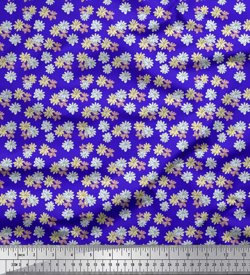 Soimoi Blue Poly Crepe Тканина Ромашки Квітковий Декор Тканина Надрукований метр 42 дюйма 42 Inch Wide - Poly Crepe синій
Soimoi Blue Poly Crepe Тканина Ромашки Квітковий Декор Тканина Надрукований метр 42 дюйма 42 Inch Wide - Poly Crepe синій