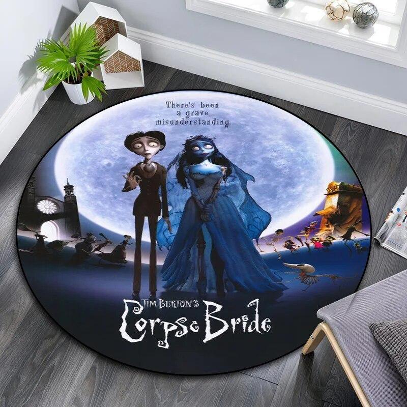 Love Animated Film Corpse Bride Rug Personalized Home Decoration Carpet Round Carpet for Living Room Bedroom Gift Home Decoration
Love Animated Film Corpse Bride Rug Personalized Home Decoration Carpet Round Carpet for Living Room Bedroom Gift Home Decoration