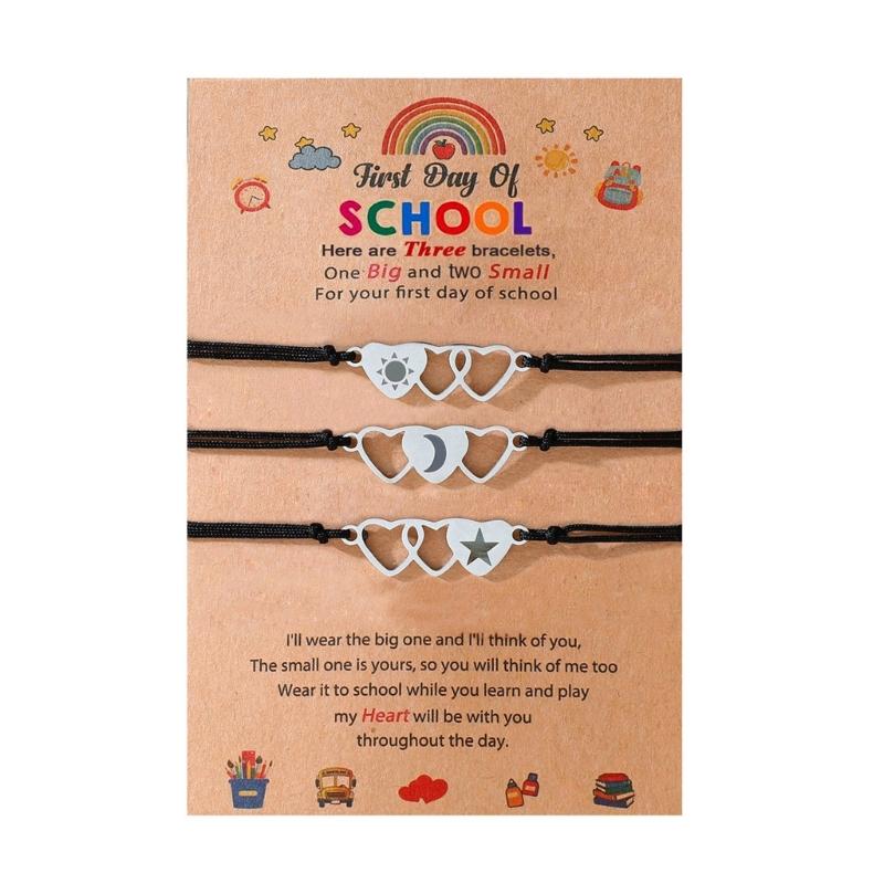 Adjustable Length Handmade Stainless Steel Charm Pendant Bracelets Hand Chain Portable for Parents and Children
Adjustable Length Handmade Stainless Steel Charm Pendant Bracelets Hand Chain Portable for Parents and Children