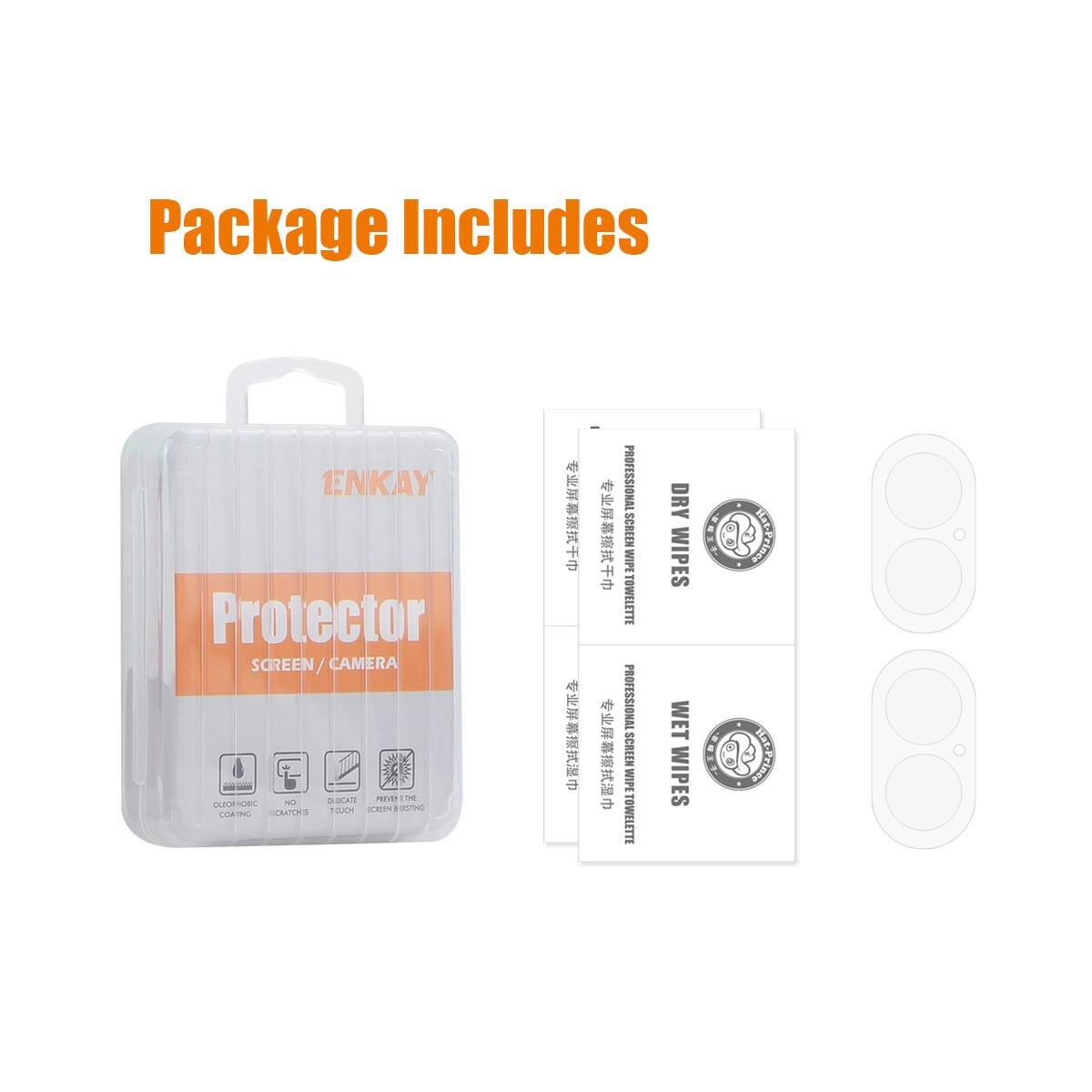 ENKAY HAT PRINCE 2Pcs For iPhone 16/16 Plus Camera Lens Film Integrated Tempered Glass Lens Protector Type A
ENKAY HAT PRINCE 2Pcs For iPhone 16/16 Plus Camera Lens Film Integrated Tempered Glass Lens Protector Type A