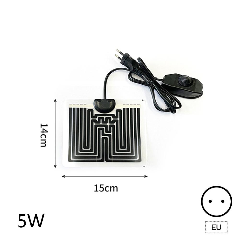 European Standard 5-45W Reptiles Heat Mat Climbing Pet Heating Warm Pads Adjustable Temperature Reptile Pet Thermal Insulation Equipment 5W 15cmx14cm
European Standard 5-45W Reptiles Heat Mat Climbing Pet Heating Warm Pads Adjustable Temperature Reptile Pet Thermal Insulation Equipment 5W 15cmx14cm