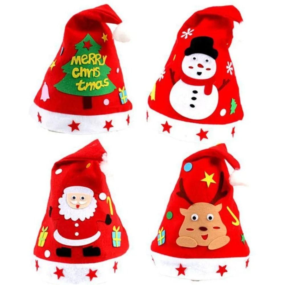 Санта-Клаус Шляпа Санта-Клауса ручной работы из нетканого материала Детские рождественские шапки с рисунком Рождество
Санта-Клаус Шляпа Санта-Клауса ручной работы из нетканого материала Детские рождественские шапки с рисунком Рождество