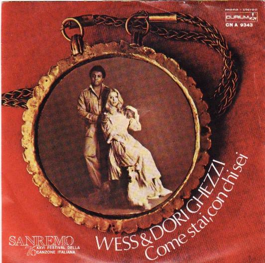 7-дюймовая пластинка WESS E DORI GHEZZI - Come Stai, Con Chi Sei CNA9343 Durium 1976 Италия Поп Б/у
7-дюймовая пластинка WESS E DORI GHEZZI - Come Stai, Con Chi Sei CNA9343 Durium 1976 Италия Поп Б/у