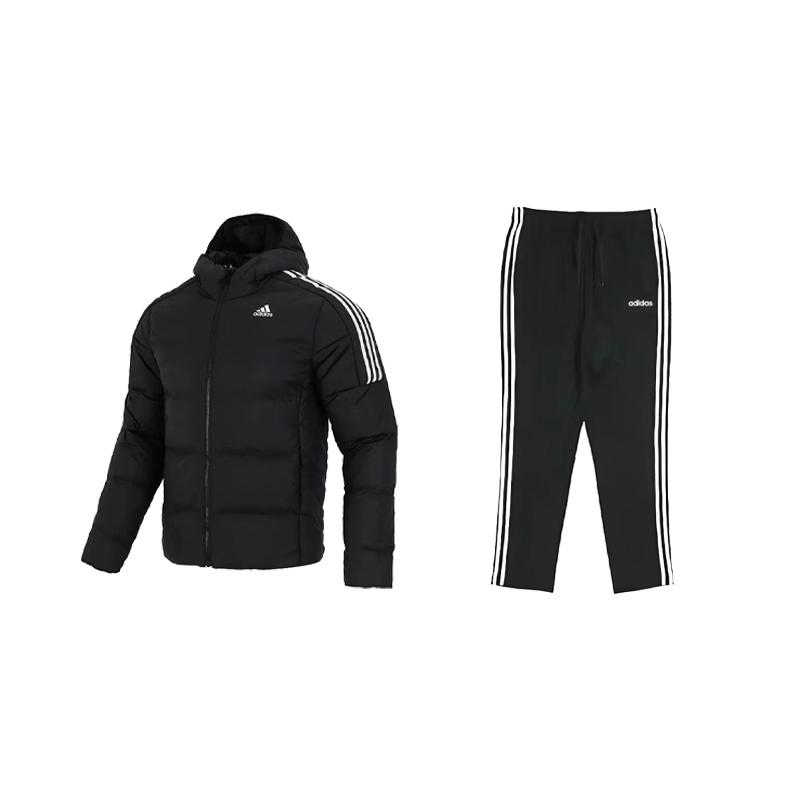 Adidas High Street Minimalist Stripe Logo Printed Hooded Warm Long Sleeve Down Jacket Drawstring Straight Leg Pants Casual Sports Suit GT9141+DU0456 XS
Adidas High Street Minimalist Stripe Logo Printed Hooded Warm Long Sleeve Down Jacket Drawstring Straight Leg Pants Casual Sports Suit GT9141+DU0456 XS