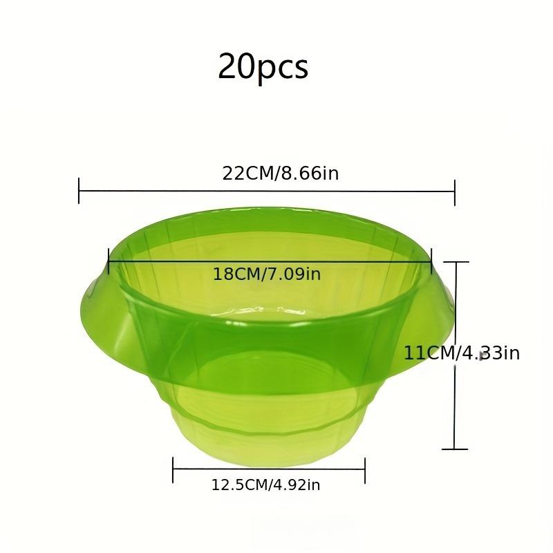 20pcs/set Transparent Plastic Plant Cover for Vegetables Round Garden Seedling Protector - Lawn Pest Control & Plant Shield зелёный
20pcs/set Transparent Plastic Plant Cover for Vegetables Round Garden Seedling Protector - Lawn Pest Control & Plant Shield зелёный