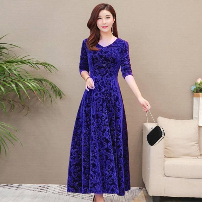 Длинное вечернее платье с V-образным вырезом, бархатное осенне-зимнее платье для женщин, элегантное платье с длинным рукавом, больших размеров XXXXL синий
Длинное вечернее платье с V-образным вырезом, бархатное осенне-зимнее платье для женщин, элегантное платье с длинным рукавом, больших размеров XXXXL синий