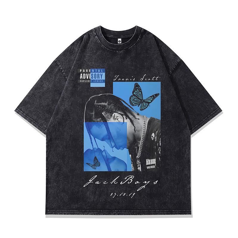 Personalized Men S T-Shirt American Retro Hip-Hop Printed Small Neckline Heavy Cotton Washed Short-Sleeved T-Shirt XXL
Personalized Men S T-Shirt American Retro Hip-Hop Printed Small Neckline Heavy Cotton Washed Short-Sleeved T-Shirt XXL
