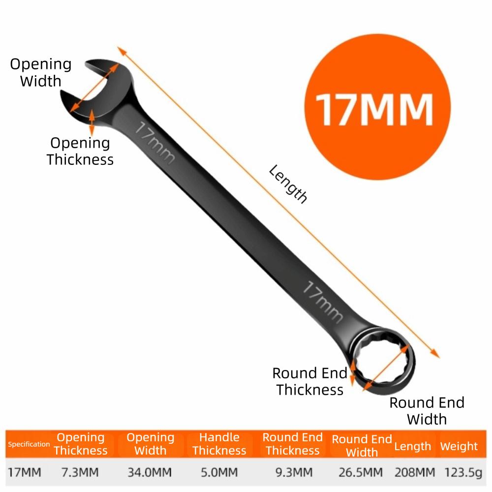 6-32mm Open-ended Spanner Metric Combo Spanner Hand Tool Open Box End Wrench Home Use 17mm
6-32mm Open-ended Spanner Metric Combo Spanner Hand Tool Open Box End Wrench Home Use 17mm