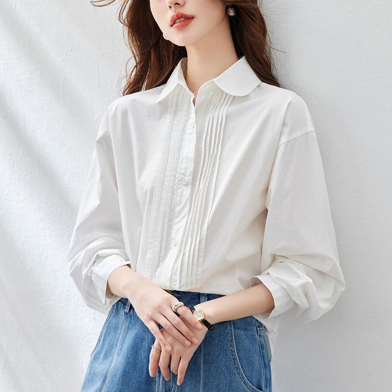 Accordion Pleated White Shirt Women s Long-sleeved Spring Design Top Literary Temperament Pure Cotton Shirt M белый
Accordion Pleated White Shirt Women s Long-sleeved Spring Design Top Literary Temperament Pure Cotton Shirt M белый