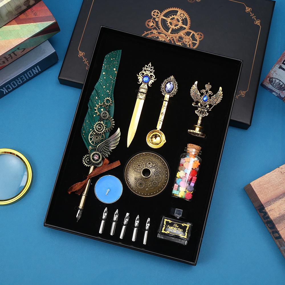 Винтажное перьевое перо Креативное перо для макания Сова Перо Подарок к сезону выпускных Перьевое перо 0.5mm
Винтажное перьевое перо Креативное перо для макания Сова Перо Подарок к сезону выпускных Перьевое перо 0.5mm