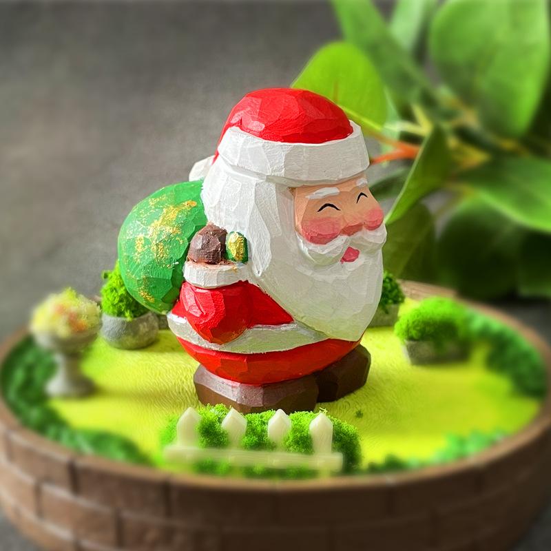 Santa Claus Hand-carved solid wood for the kawaii living room and office desktop decor Christmas gifts for couple friend
Santa Claus Hand-carved solid wood for the kawaii living room and office desktop decor Christmas gifts for couple friend