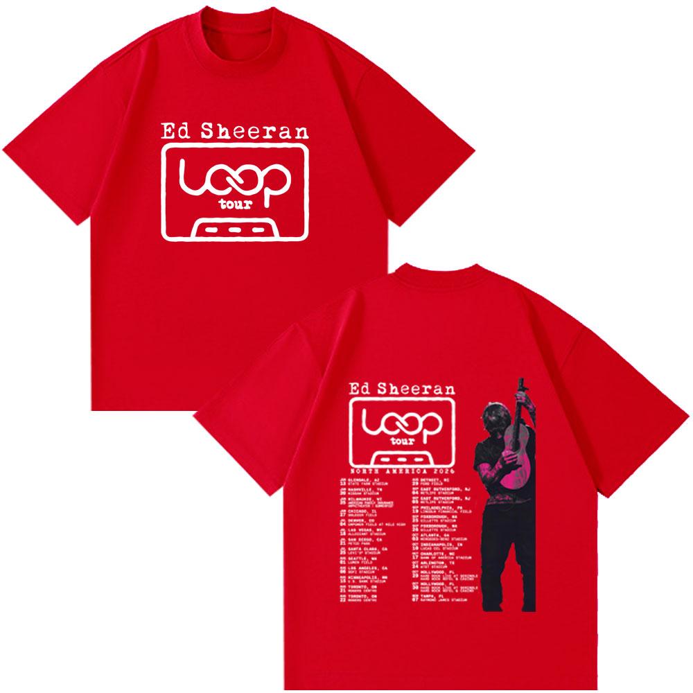Ed Sheeran Loop Tour 2026 Merch T-shirts Fans Gifts Unisex Women Clothing Fashion Hip Hop Clothing Oversized Cotton Casual T-shirt S
Ed Sheeran Loop Tour 2026 Merch T-shirts Fans Gifts Unisex Women Clothing Fashion Hip Hop Clothing Oversized Cotton Casual T-shirt S