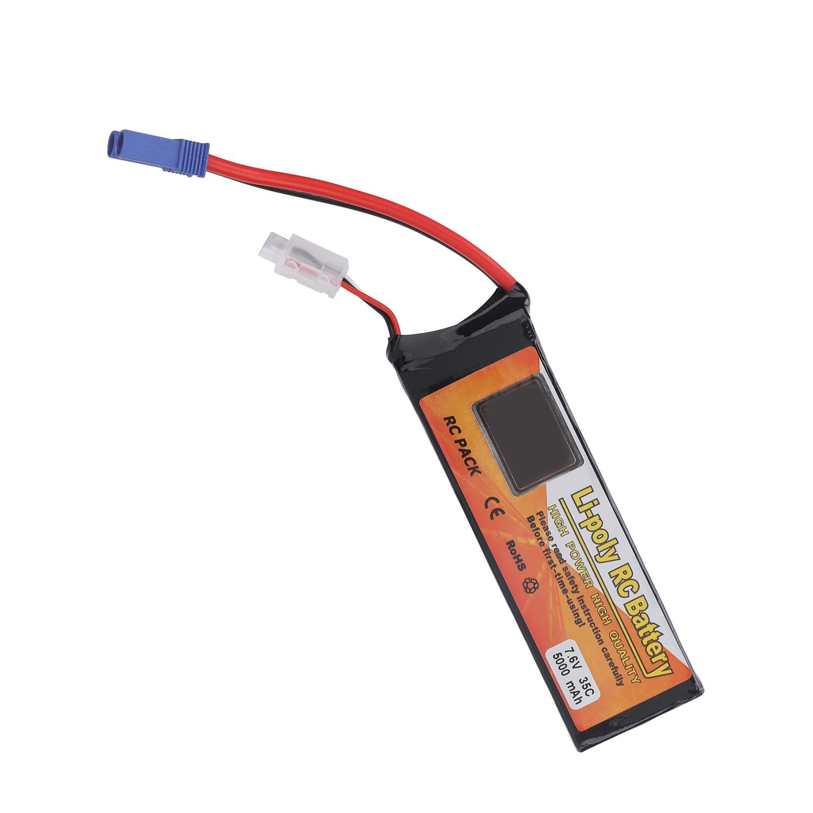 Літій-іонний акумулятор для RC-автомобілів 7.6V 5000mAh 2S 35C з штекером EC5 для високошвидкісного RC-човна, вантажівки
Літій-іонний акумулятор для RC-автомобілів 7.6V 5000mAh 2S 35C з штекером EC5 для високошвидкісного RC-човна, вантажівки