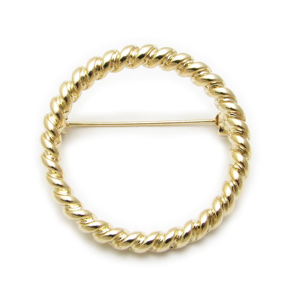 Brooch for Women Simple Circle Pin Brooch Silver Gold Rope Wedding KS55008 (Gold) золотий
Brooch for Women Simple Circle Pin Brooch Silver Gold Rope Wedding KS55008 (Gold) золотий