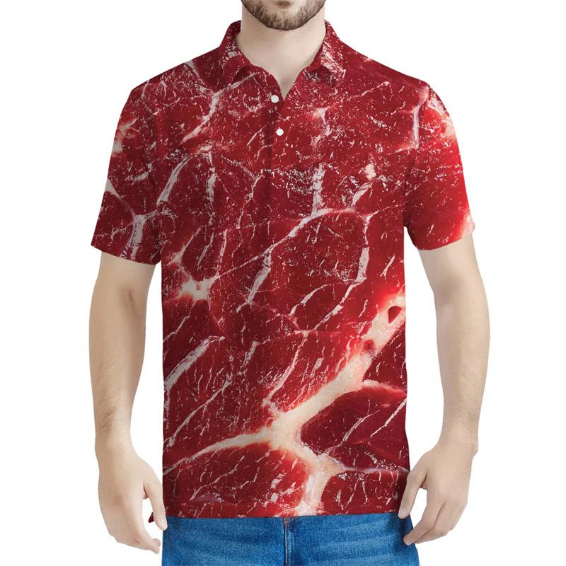 Fresh Meat 3D Print Polo Shirt For Men Summer Funny Beef Graphic Tees Fashion Lapel Short Sleeve Tops Casual Loose T-shirt S
Fresh Meat 3D Print Polo Shirt For Men Summer Funny Beef Graphic Tees Fashion Lapel Short Sleeve Tops Casual Loose T-shirt S