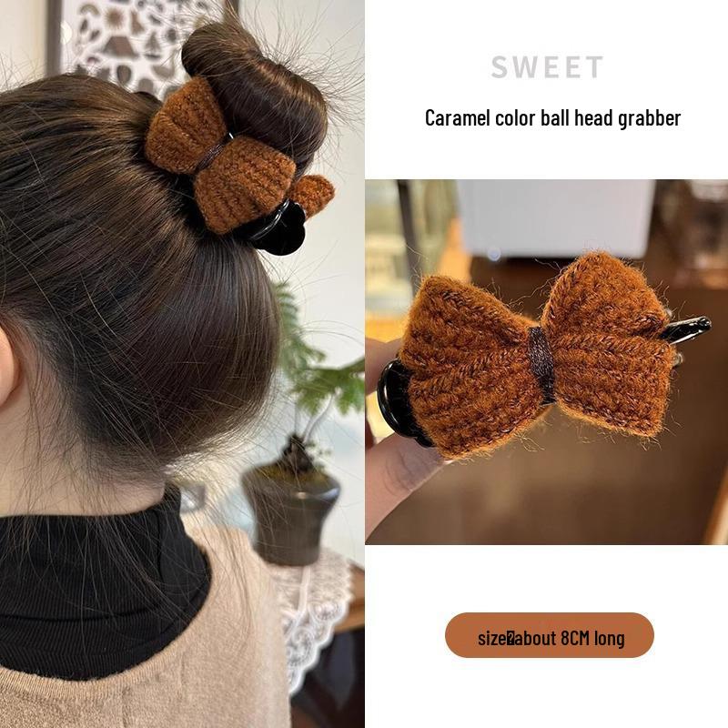 Женская вязаная заколка-краб для пучка с бантом 2024 - Осенне-зимний аксессуар для волос
Женская вязаная заколка-краб для пучка с бантом 2024 - Осенне-зимний аксессуар для волос