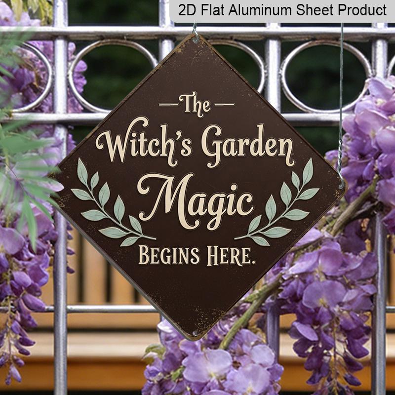 2D Flat - 1pc Vintage Witch Garden Themed Aluminum Sign, English Slogan Wall Art, Rustic Aluminum Plaque, Suitable for Garden, Yard, Farm, Patio 20*20cm
2D Flat - 1pc Vintage Witch Garden Themed Aluminum Sign, English Slogan Wall Art, Rustic Aluminum Plaque, Suitable for Garden, Yard, Farm, Patio 20*20cm
