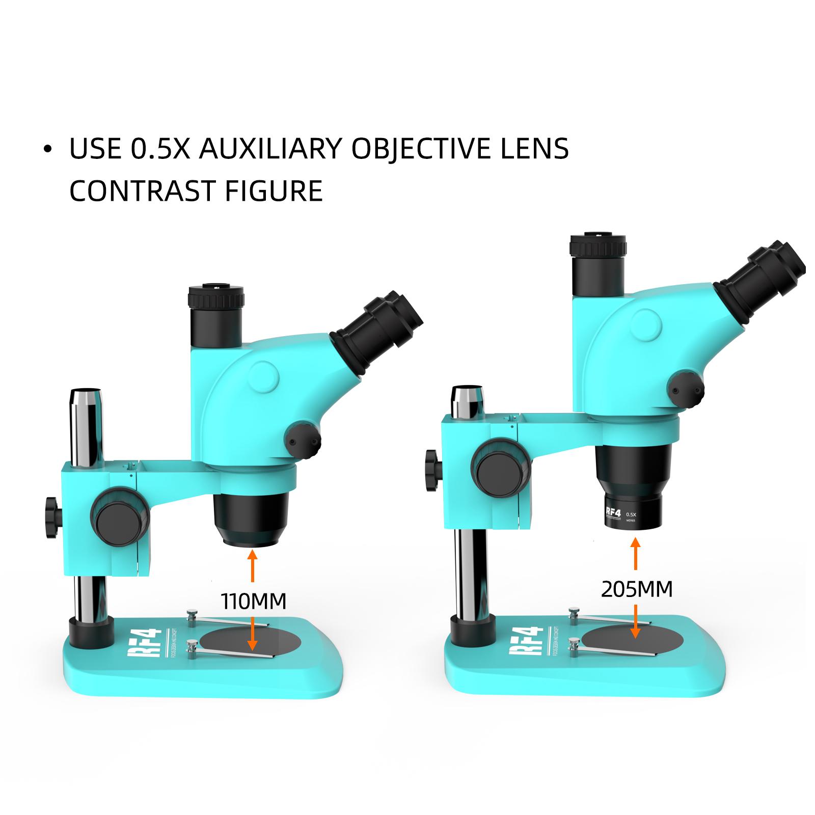 RF4 0.5X Auxiliary Objects Lens High Transmittance Stereo Zoom Microscope Barlow Lens Type A
RF4 0.5X Auxiliary Objects Lens High Transmittance Stereo Zoom Microscope Barlow Lens Type A