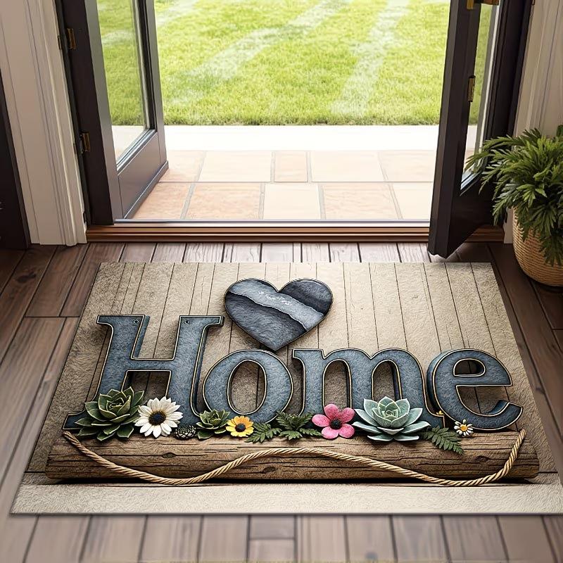 Welcome Door Mat Non-Slip, Machine Washable Polyester Mat for Rustic IndoorOutdoor Entryway Decor for Spring And Summer 40cm x 60cm
Welcome Door Mat Non-Slip, Machine Washable Polyester Mat for Rustic IndoorOutdoor Entryway Decor for Spring And Summer 40cm x 60cm