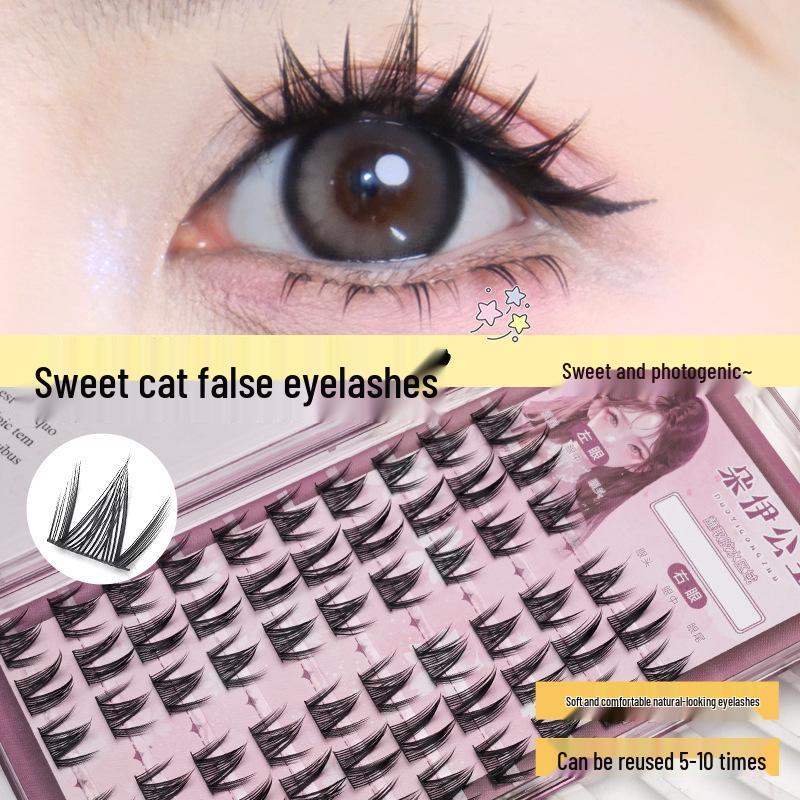 Little Sweet Cat: Natural Thick Single Cluster False Eyelashes - Pure Desire with Comic Style, 10-Piece Set
Little Sweet Cat: Natural Thick Single Cluster False Eyelashes - Pure Desire with Comic Style, 10-Piece Set