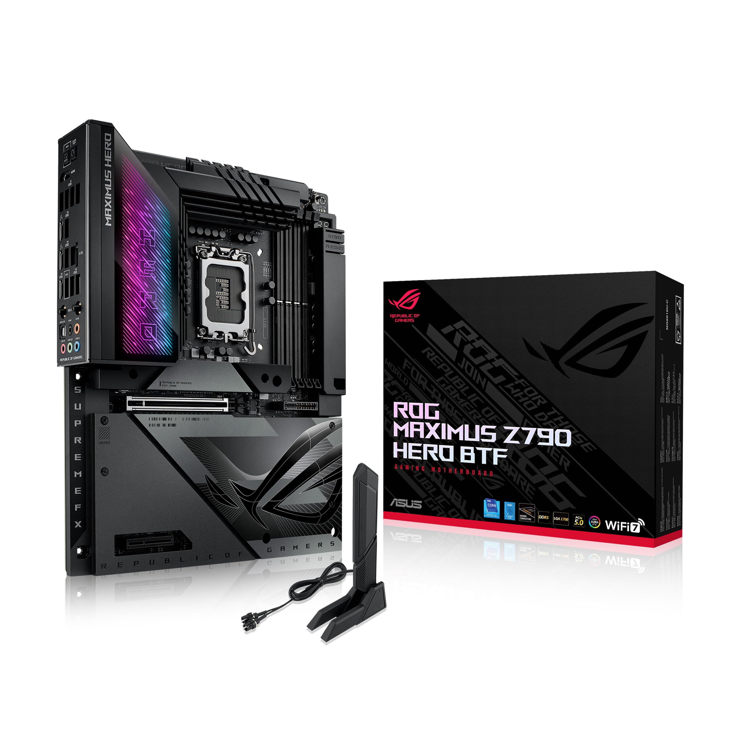 ROG MAXIMUS Z790 HERO BTF Intel покоління CPU сумісний LGA1700 Z790 обладнаний DDR5 ATX продукт авторизованого дистриб’ютора 14-го/13-го/12-го
ROG MAXIMUS Z790 HERO BTF Intel покоління CPU сумісний LGA1700 Z790 обладнаний DDR5 ATX продукт авторизованого дистриб’ютора 14-го/13-го/12-го
