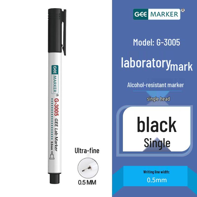 GEE Lab Oil-Based Waterproof Double-Ended Marker Pen – Alcohol-Resistant, Low-Temperature Glass Test Tube Marker (G-3205).
GEE Lab Oil-Based Waterproof Double-Ended Marker Pen – Alcohol-Resistant, Low-Temperature Glass Test Tube Marker (G-3205).