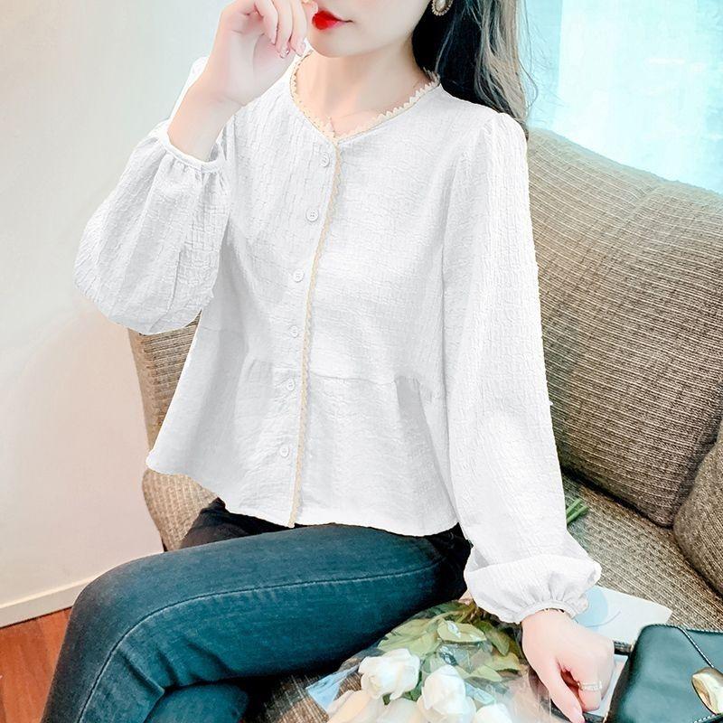 Женская французская рубашка, корейская версия, летние топы, женский топ, дизайнерская рубашка с длинными рукавами, женская S белый
Женская французская рубашка, корейская версия, летние топы, женский топ, дизайнерская рубашка с длинными рукавами, женская S белый